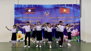 Gần 1.000 học sinh Trường Hữu nghị Lào - Việt Nam tỉnh Savannakhet bước vào năm học mới