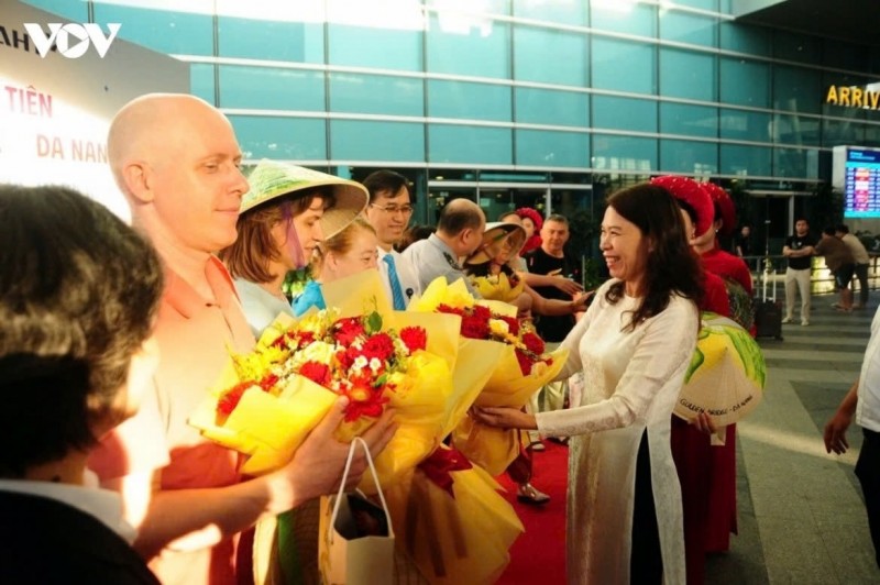 Russian visitors receive warm welcome in Da Nang City, central Vietnam. Russian visitors receive warm welcome in Da Nang City, central Vietnam.