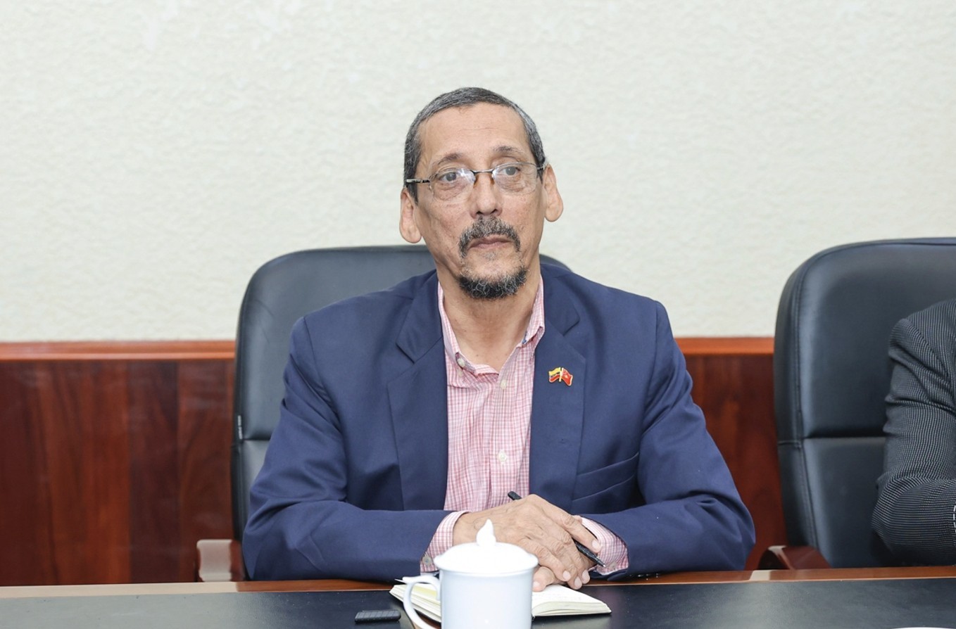 Vladimir Castillo Soto of the Simón Bolívar Institute for Peace and Solidarity among Peoples, Venezuela. (Photo: Dinh Hoa) Vladimir Castillo Soto of the Simón Bolívar Institute for Peace and Solidarity among Peoples, Venezuela. (Photo: Dinh Hoa)