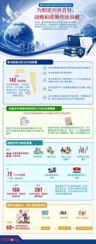 为制定对外方针、战略和政策作出贡献