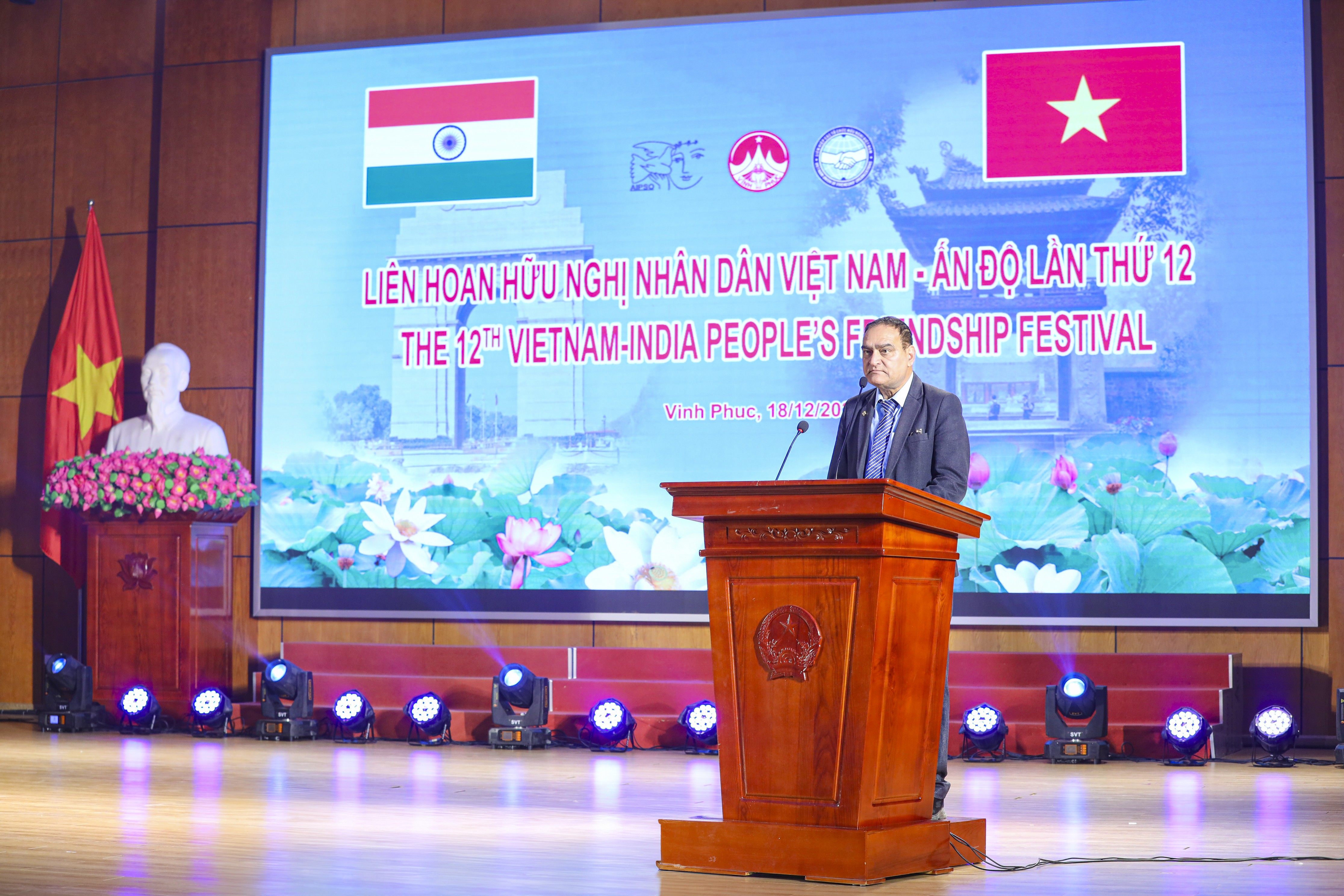 Ông Harchand Singh, Tổng Thư ký Tổ chức Hòa bình và Đoàn kết toàn Ấn Độ (AIPSO), trưởng đoàn đại biểu nhân dân Ấn Độ tham dự Liên hoan hữu nghị nhân dân Việt Nam - Ấn Độ lần thứ 12 tại Vĩnh Phúc (nay thuộc tỉnh Phú Thọ), tháng 12/2024. (Ảnh: Đinh Hòa) Ông Harchand Singh, Tổng Thư ký Tổ chức Hòa bình và Đoàn kết toàn Ấn Độ (AIPSO), trưởng đoàn đại biểu nhân dân Ấn Độ tham dự Liên hoan hữu nghị nhân dân Việt Nam - Ấn Độ lần thứ 12 tại Vĩnh Phúc (nay thuộc tỉnh Phú Thọ), tháng 12/2024. (Ảnh: Đinh Hòa)