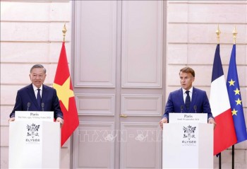 Tuyên bố chung về việc thúc đẩy triển khai khuôn khổ đối tác chiến lược toàn diện Việt Nam - Pháp