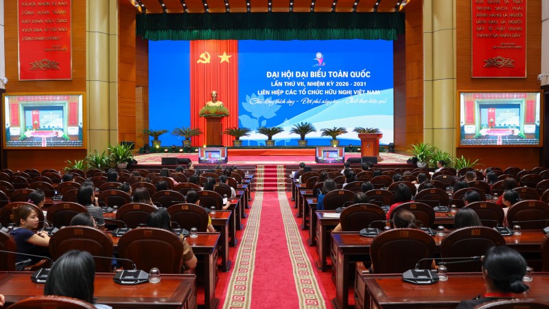 今天举行越南友好组织联合会第七次全国代表大会（2026—2031年任期）