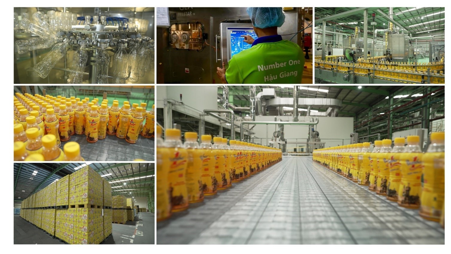 Aseptic cold-filling production line at the Tan Hiep Phat factory. Aseptic cold-filling production line at the Tan Hiep Phat factory.
