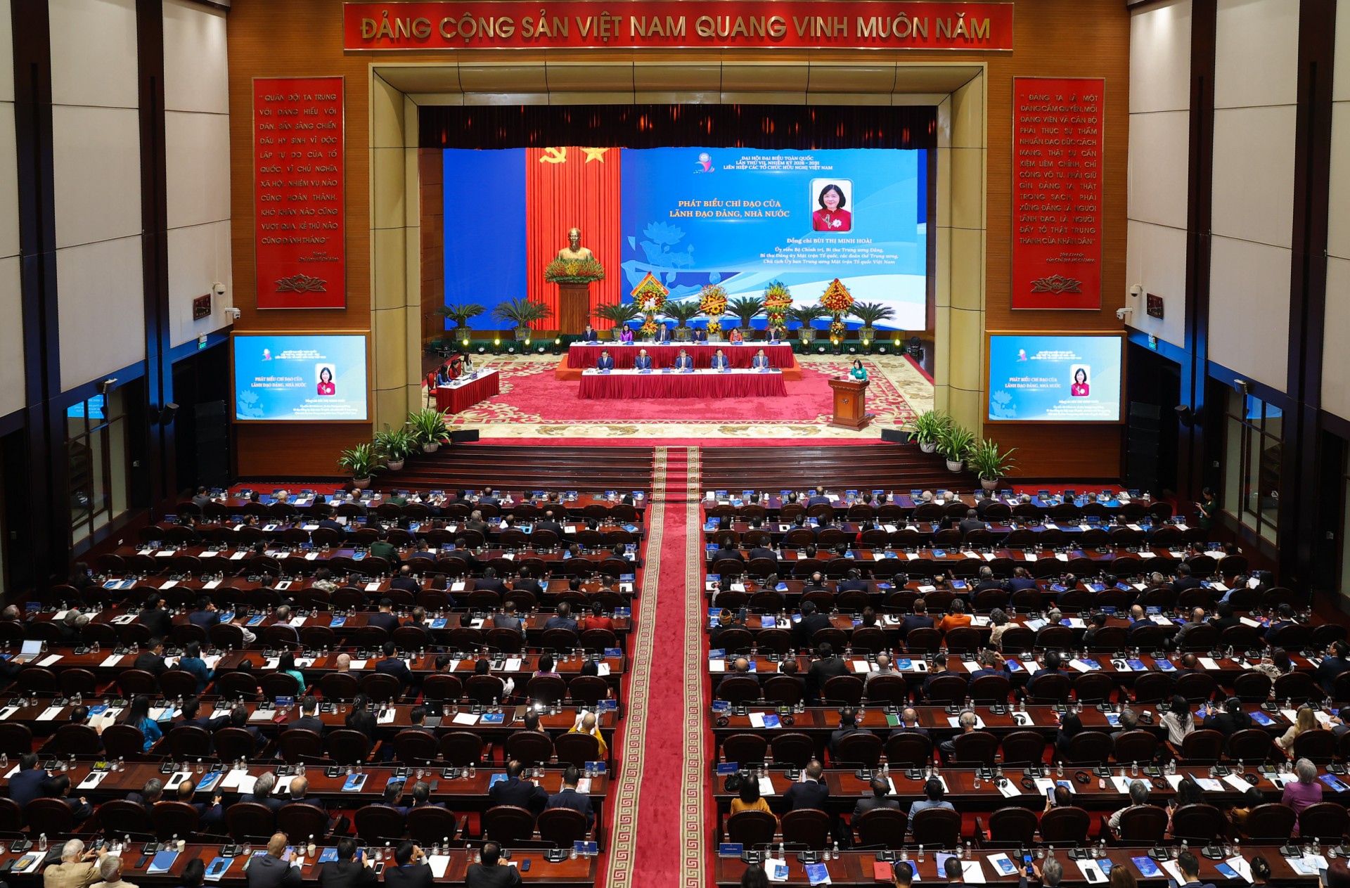 Speech by President of the Viet Nam Fatherland Front Central Committee Bui Thi Minh Hoai at the National Congress of the Viet Nam Union of Friendship Organizations