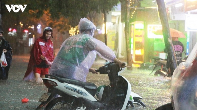 Localized inundation hits many areas in Hanoi.