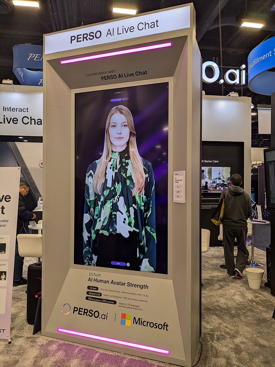 Một avatar người do AI tạo được giới thiệu tại CES 2025 ở Las Vegas. (Ảnh: Pronoia/Wikimedia Commons Một avatar người do AI tạo được giới thiệu tại CES 2025 ở Las Vegas. (Ảnh: Pronoia/Wikimedia Commons