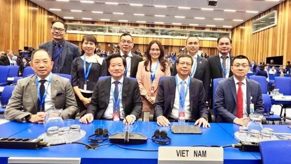 Đoàn Việt Nam tham dự Khóa họp lần thứ 70 Đại hội đồng IAEA. Ảnh TTXVN phát Đoàn Việt Nam tham dự Khóa họp lần thứ 70 Đại hội đồng IAEA. Ảnh TTXVN phát