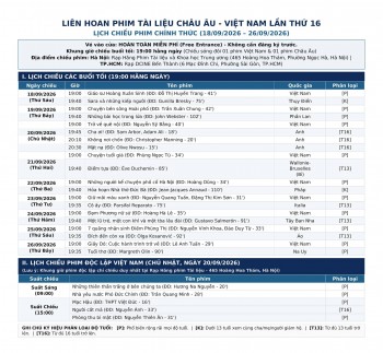 Miễn phí xem phim tài liệu châu Âu đến hết ngày 26/9
