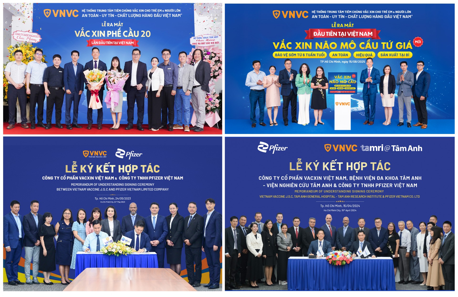 Công ty Vắc xin VNVC trao văn kiện hợp tác cùng Tập đoàn Dược phẩm hàng đầu thế giới Pfizer, nâng cao năng lực ứng phó y tế cho Việt Nam Công ty Vắc xin VNVC trao văn kiện hợp tác cùng Tập đoàn Dược phẩm hàng đầu thế giới Pfizer, nâng cao năng lực ứng phó y tế cho Việt Nam