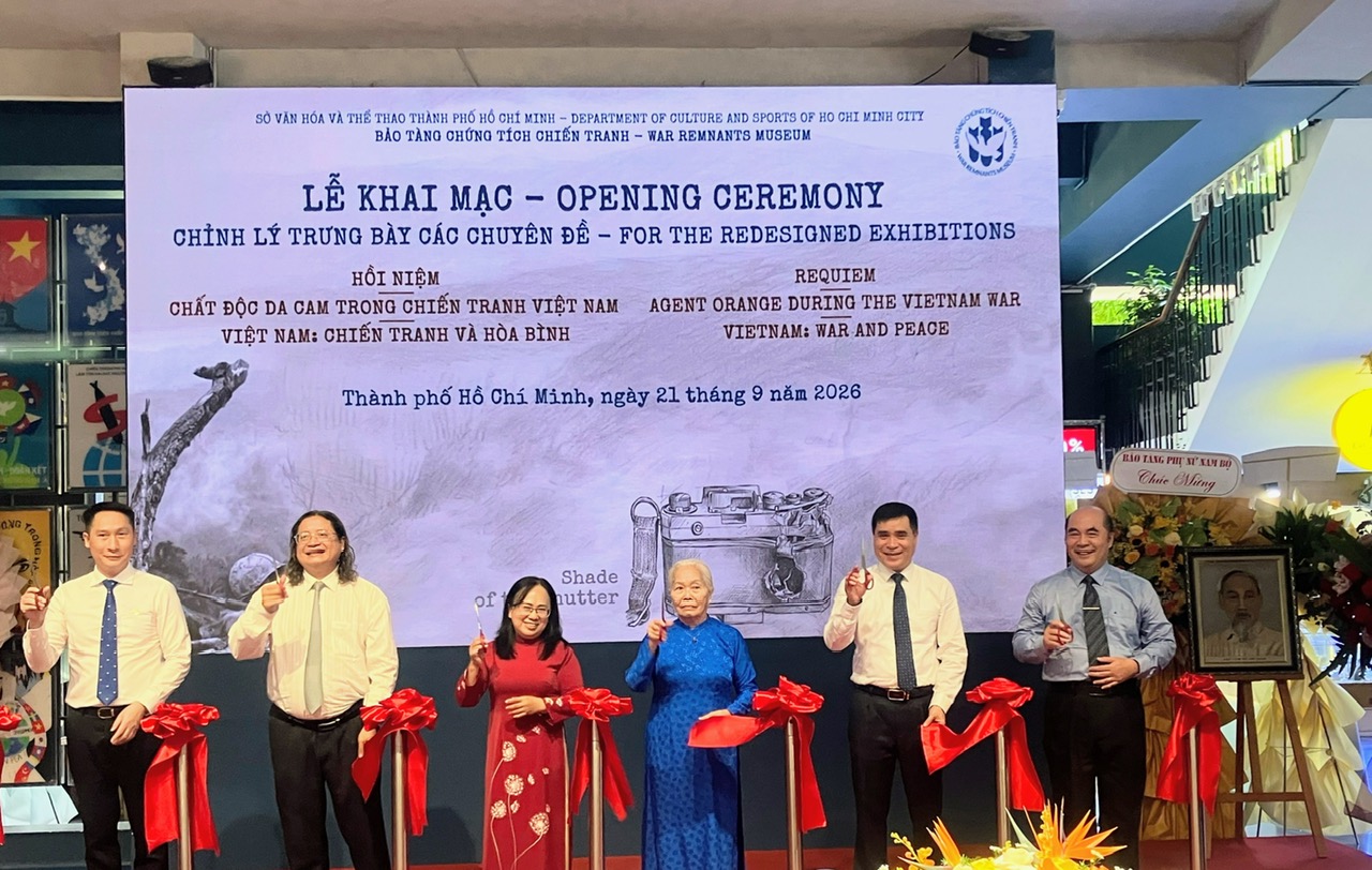 Opening ceremony of the renovated thematic exhibitions at the War Remnants Museum. (Photo: Mỹ Tiên)