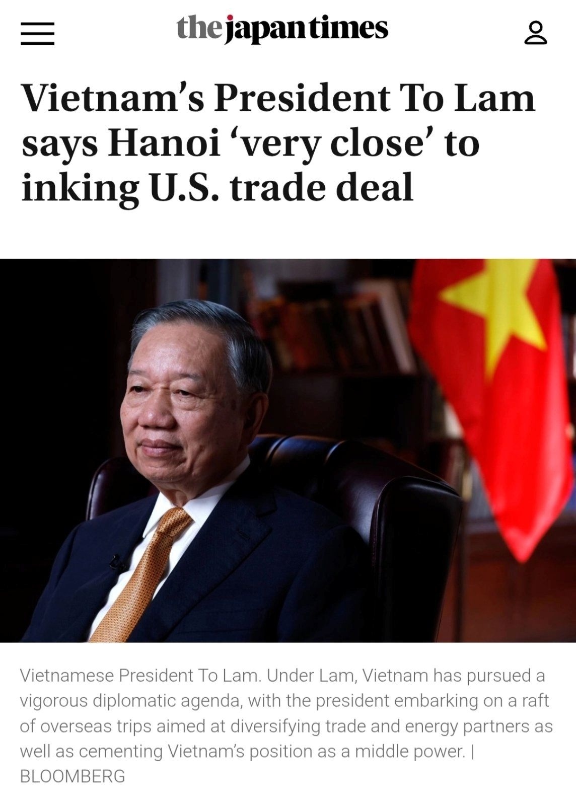 The Japan Times highlights Vietnam’s active diplomatic agenda this year. The Japan Times highlights Vietnam’s active diplomatic agenda this year.