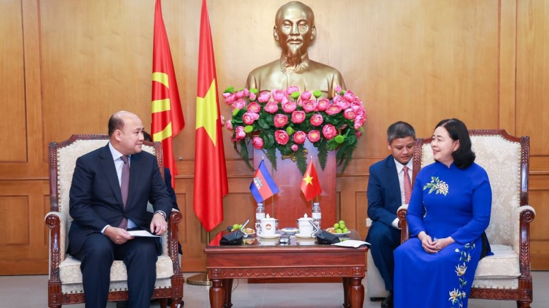 Đề nghị thanh niên Việt Nam - Campuchia phối hợp hoạt động kỷ niệm 60 năm thiết lập quan hệ ngoại giao
