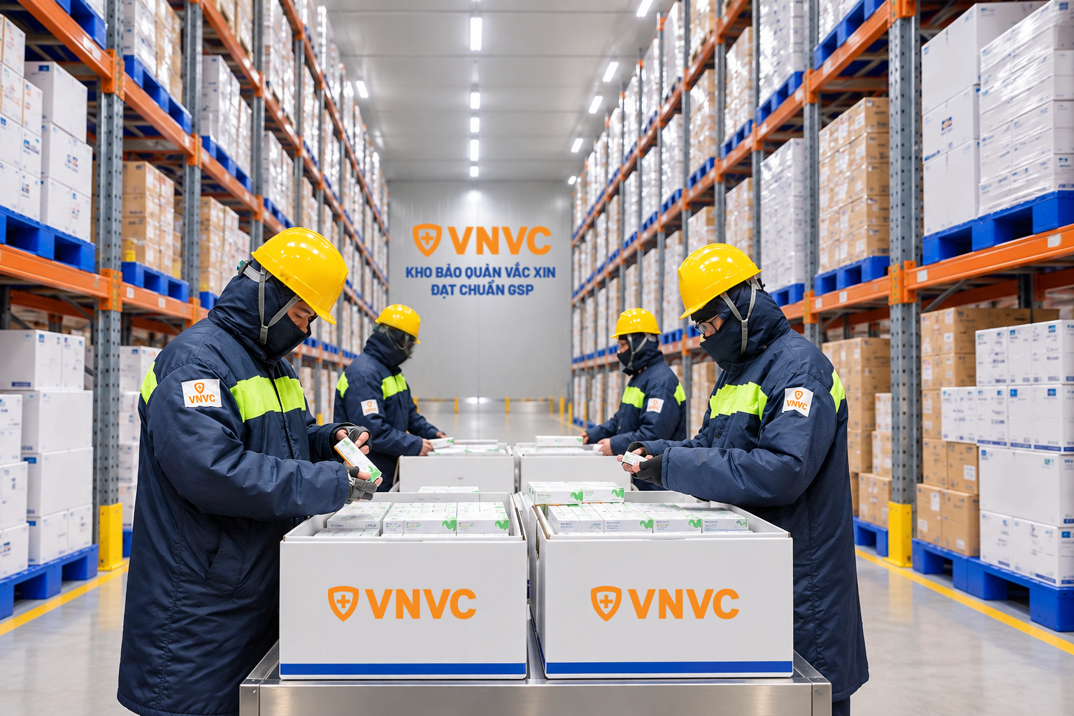 VNVC đã chuẩn bị đầy đủ và đồng bộ các điều kiện về nhân lực, chuyên môn, quy trình tiêm chủng, bảo quản và vận chuyển vắc xin để triển khai vắc xin tay chân miệng tại Việt Nam. Ảnh: Mộc Thảo VNVC đã chuẩn bị đầy đủ và đồng bộ các điều kiện về nhân lực, chuyên môn, quy trình tiêm chủng, bảo quản và vận chuyển vắc xin để triển khai vắc xin tay chân miệng tại Việt Nam. Ảnh: Mộc Thảo