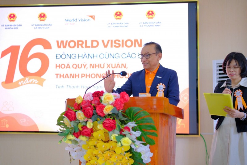 លោក Doseba Sinay ប្រធានតំណាង World Vision International ប្រចាំនៅវៀតណាម។