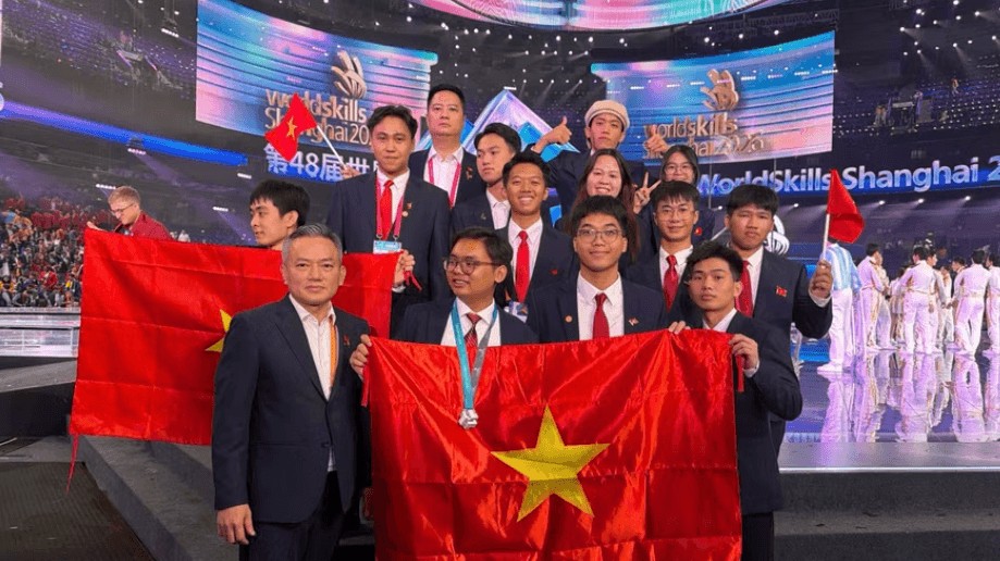 越南选手在上海世界技能大赛三项赛事中获奖