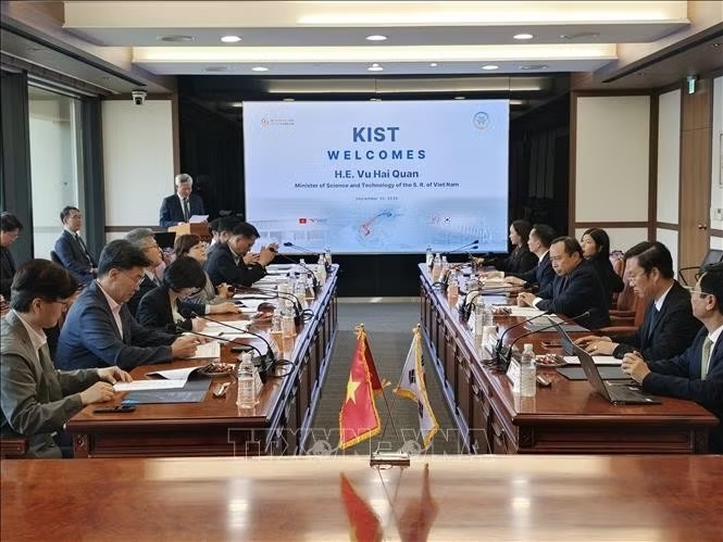 buổi làm việc giữa Bộ Khoa học và Công nghệ và Viện Khoa học và Công nghệ Hàn Quốc (KIST). buổi làm việc giữa Bộ Khoa học và Công nghệ và Viện Khoa học và Công nghệ Hàn Quốc (KIST).