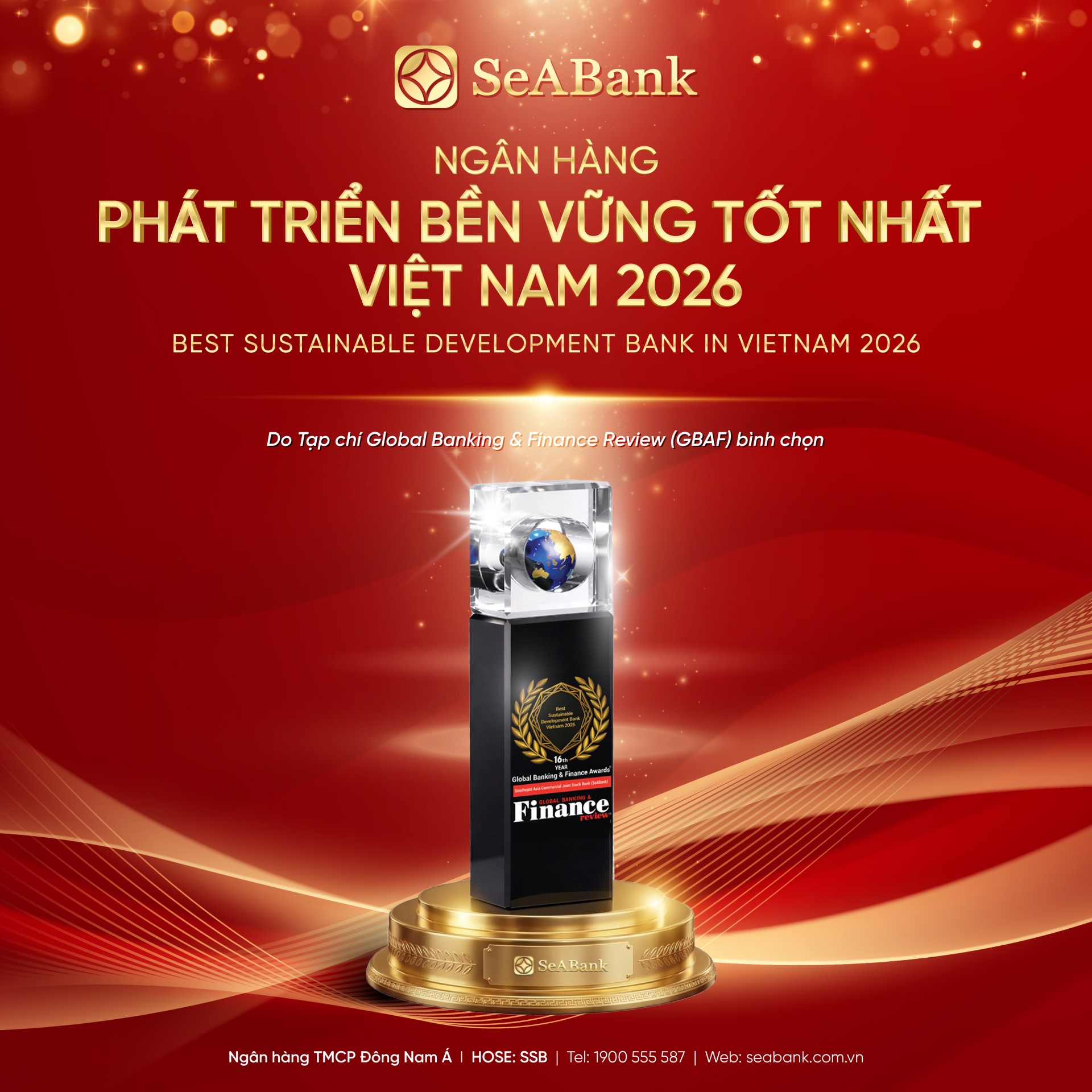 giải thưởng “Ngân hàng Việt Nam tiêu biểu năm 2026” với hạng mục “Ngân hàng tiêu biểu vì cộng đồng” giải thưởng “Ngân hàng Việt Nam tiêu biểu năm 2026” với hạng mục “Ngân hàng tiêu biểu vì cộng đồng”