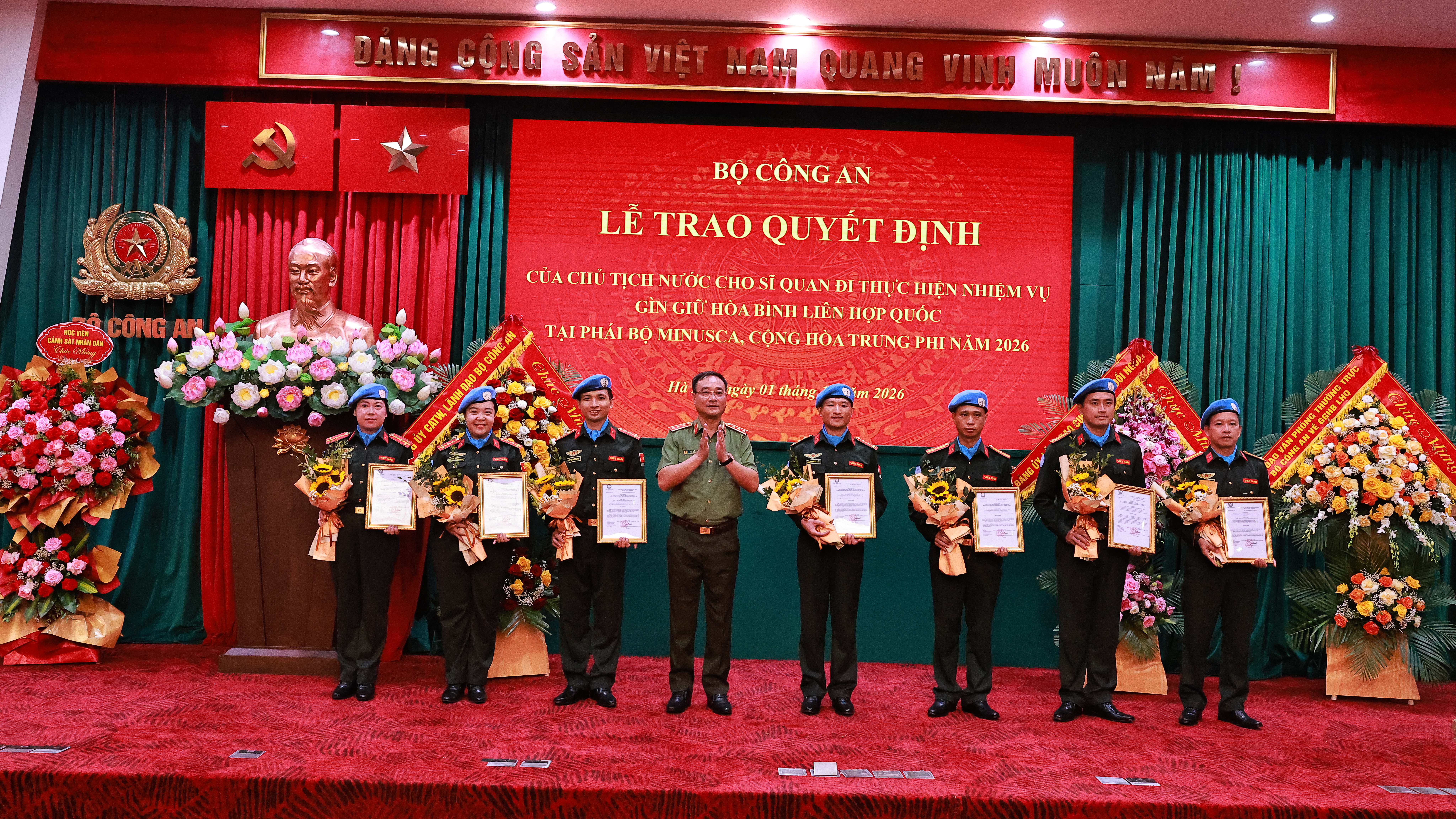 Việt Nam cử 7 sĩ quan công an đi làm nhiệm vụ gìn giữ hòa bình Liên hợp quốc
