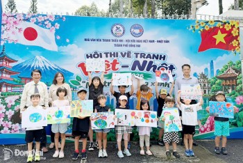 Thiếu nhi Việt - Nhật kể câu chuyện sống xanh bằng hội họa