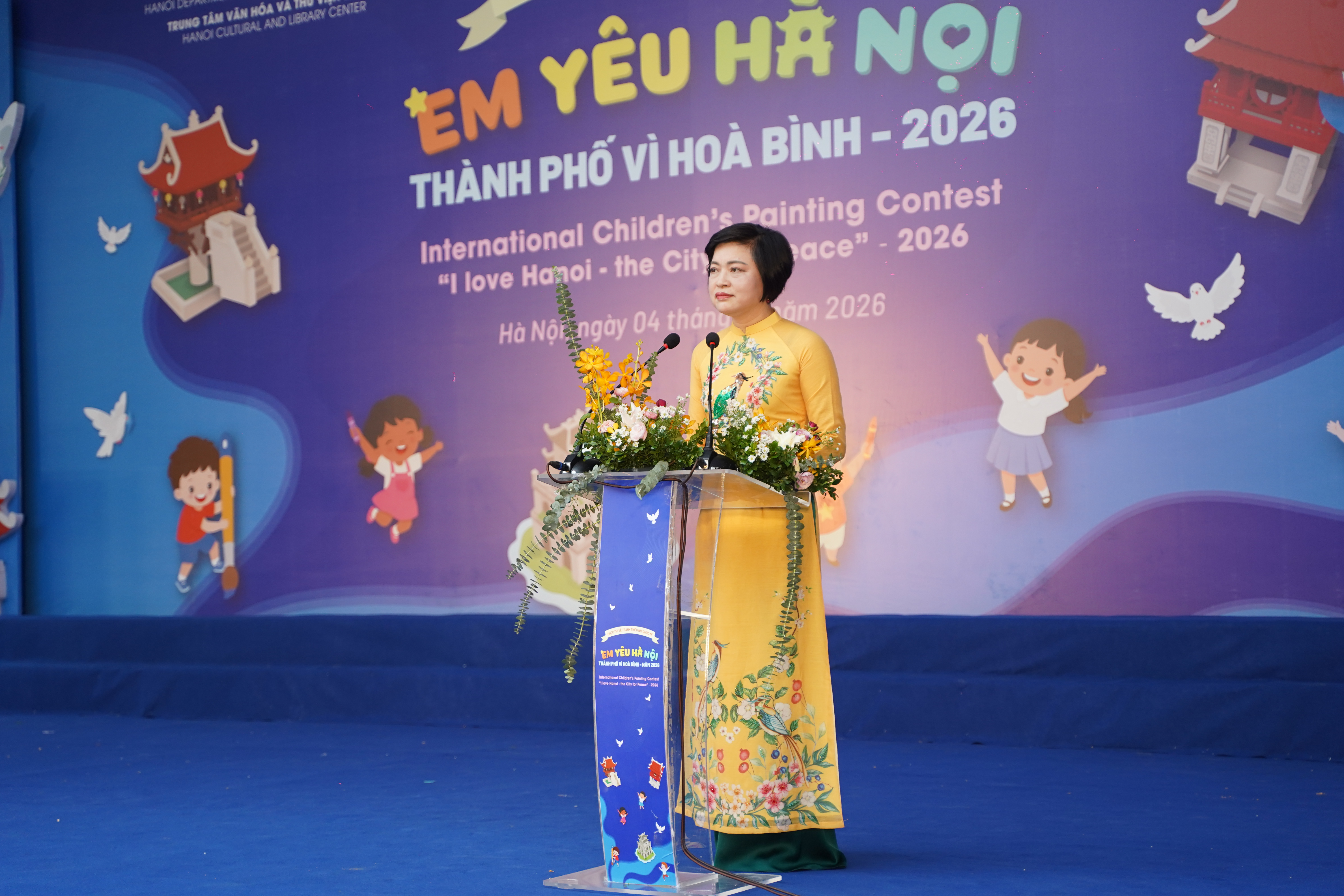Phó Chủ tịch thường trực Liên hiệp các tổ chức hữu nghị thành phố Hà Nội Trần Thị Phương phát biểu tại sự kiện. (Ảnh: Báo Hà Nội mới) Phó Chủ tịch thường trực Liên hiệp các tổ chức hữu nghị thành phố Hà Nội Trần Thị Phương phát biểu tại sự kiện. (Ảnh: Báo Hà Nội mới)