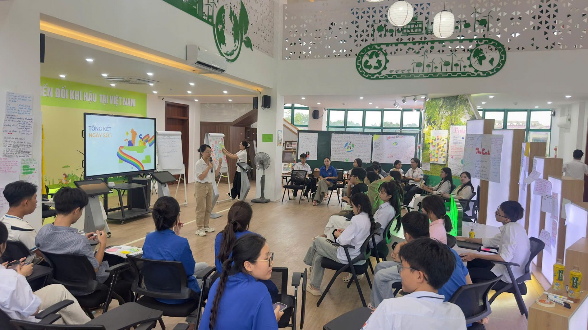 The two-day training focused on practical skills, from developing ideas and key messages to planning activities, assigning tasks and managing unexpected situations. Students also learned from young people who had previously participated in SHIFT.  Each group then tested its own communications initiative through a trial run, helping students identify gaps and improve their plans before implementing them at school.  “During the trial run, our group realized that even though we thought we had planned everything, unexpected issues still came up when we actually put the plan into practice. I found this part very useful,” one student said.  The training was part of a project funded by Hyundai Engineering and implemented by Save the Children in collaboration with Hong Duc University, supporting young people's participation in climate change communications and action.