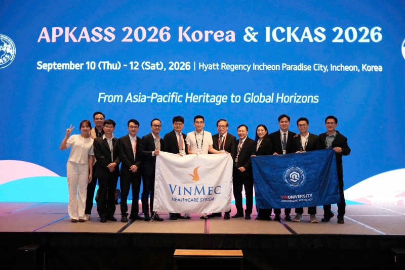 Đoàn bác sĩ, báo cáo viên Vinmec - VinUniversity ghi dấu ấn học thuật với 8 báo cáo chuyên sâu tại APKASS 2026. (Nguồn: Vinmec) Đoàn bác sĩ, báo cáo viên Vinmec - VinUniversity ghi dấu ấn học thuật với 8 báo cáo chuyên sâu tại APKASS 2026. (Nguồn: Vinmec)
