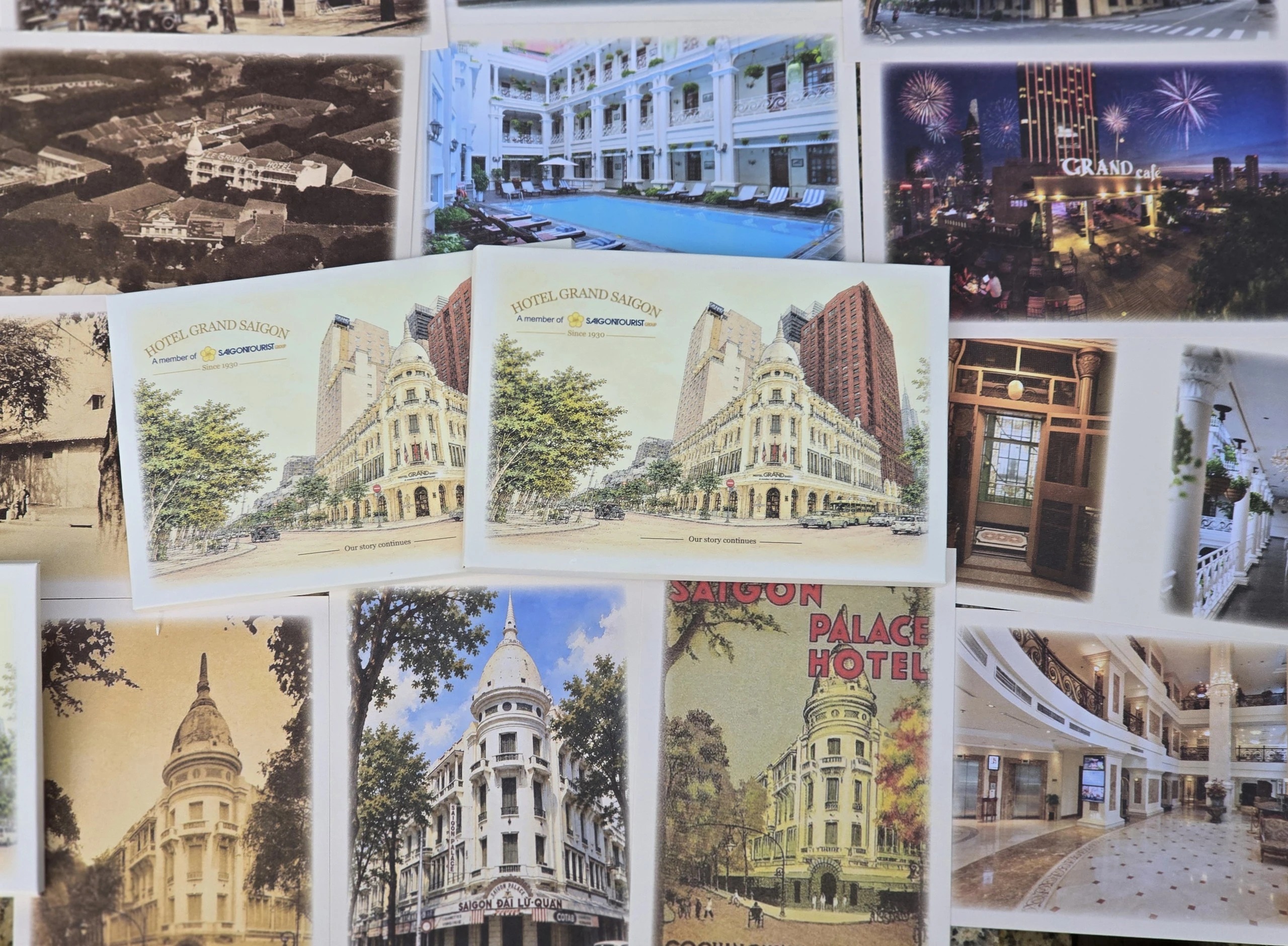 Bộ bưu thiếp tái hiện hình ảnh Hotel Grand Saigon qua các thời kỳ lịch sử Bộ bưu thiếp tái hiện hình ảnh Hotel Grand Saigon qua các thời kỳ lịch sử