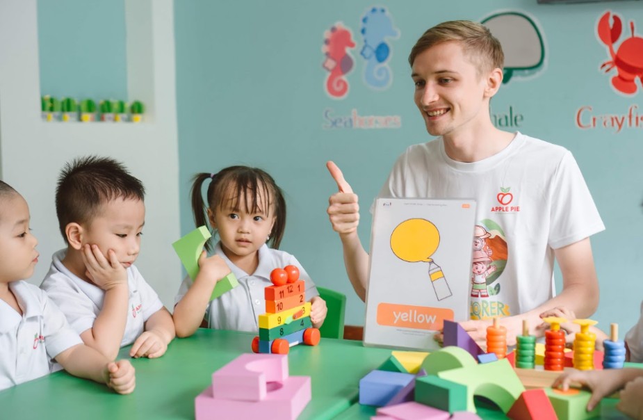 Bohdan Eduard in his English classroom. (Photo: Supplied)