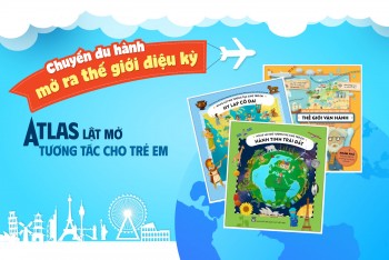 Atlas lật mở tương tác cho trẻ em - Những chuyến du hành từ trang sách