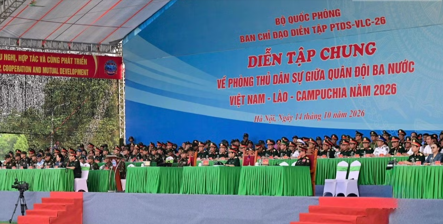 Diễn tập chung giữa quân đội ba nước Việt Nam - Lào - Campuchia