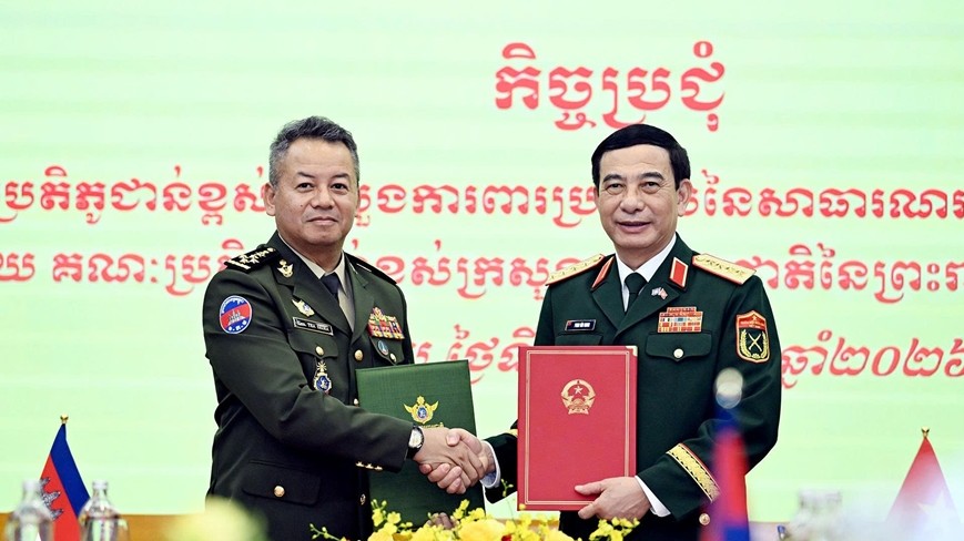 វៀតណាម - កម្ពុជា ធ្វើឱ្យស៊ីជម្រៅថែមទៀតនូវកិច្ចសហប្រតិបត្តិការការពារជាតិ