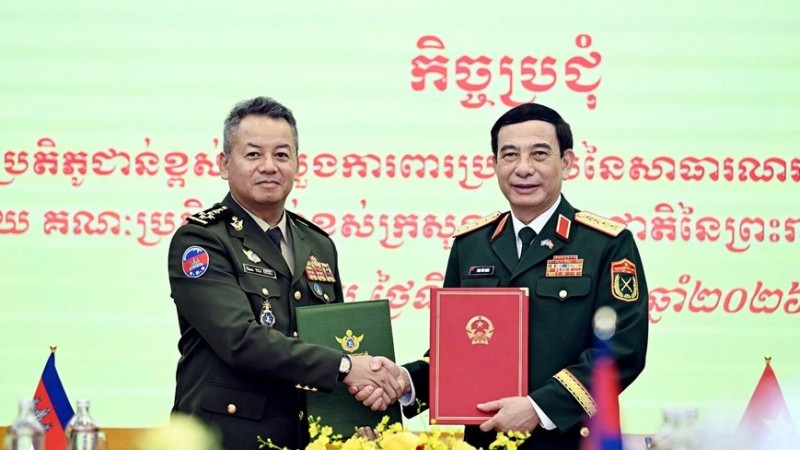 វៀតណាម - កម្ពុជា ធ្វើឱ្យស៊ីជម្រៅថែមទៀតនូវកិច្ចសហប្រតិបត្តិការការពារជាតិ