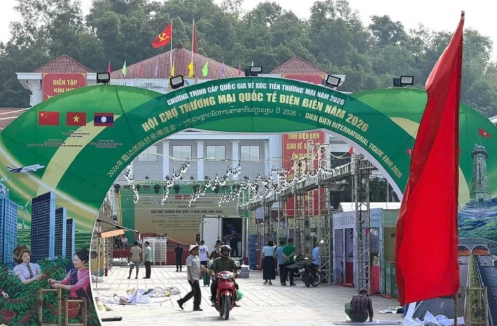 Doanh nghiệp Lào, Trung Quốc tham gia Hội chợ thương mại quốc tế Điện Biên 2026