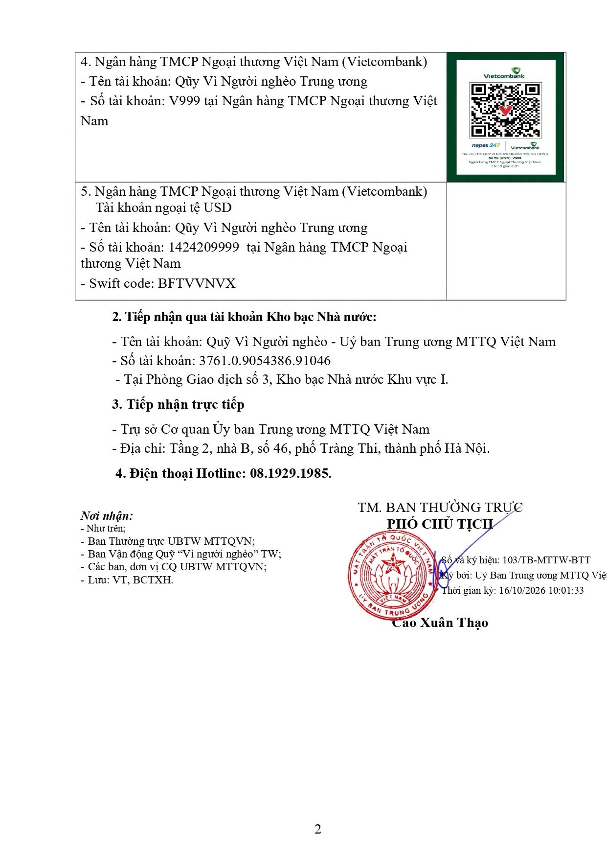 Chủ tịch Ủy ban Trung ương Mặt trận Tổ quốc Việt Nam gửi Thư kêu gọi ủng hộ, giúp đỡ người nghèo