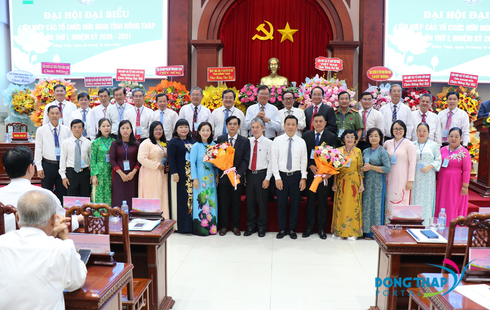 Đại hội lần thứ I, nhiệm kỳ 2026-2031 Liên hiệp các tổ chức hữu nghị tỉnh Đồng Tháp Đại hội lần thứ I, nhiệm kỳ 2026-2031 Liên hiệp các tổ chức hữu nghị tỉnh Đồng Tháp
