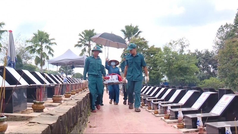 ទីក្រុង Dong Nai ប្រមូលផ្តុំអដ្ឋិធាតុយុទ្ធជនពលីចំនួន ១២០ នៅកម្ពុជា