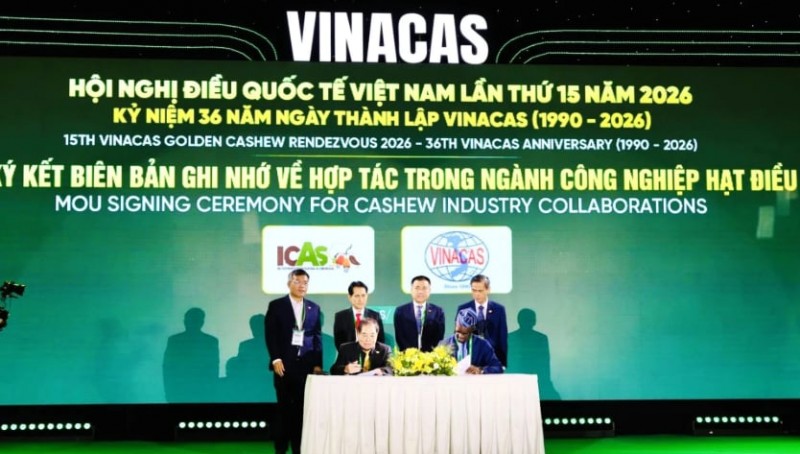 សមាគមគ្រាប់ស្វាយចន្ទីវៀតណាម ចុះហត្ថលេខាលើអនុស្សរណៈនៃការយោគយល់គ្នាស្តីពីកិច្ចសហប្រតិបត្តិការជាមួយដៃគូក្នុងឧស្សាហកម្មគ្រាប់ស្វាយចន្ទី។ សមាគមគ្រាប់ស្វាយចន្ទីវៀតណាម ចុះហត្ថលេខាលើអនុស្សរណៈនៃការយោគយល់គ្នាស្តីពីកិច្ចសហប្រតិបត្តិការជាមួយដៃគូក្នុងឧស្សាហកម្មគ្រាប់ស្វាយចន្ទី។