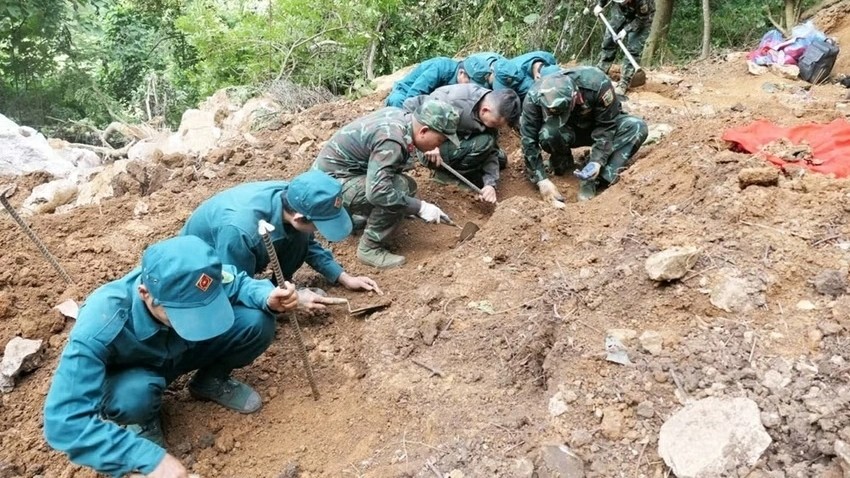 ຕວຽນກວາງ ຄົ້ນພົບ ແລະ ເກັບກູ້ອັດຖິທະຫານເສຍສະຫຼະເພີ່ມອີກ 22 ຊຸດ