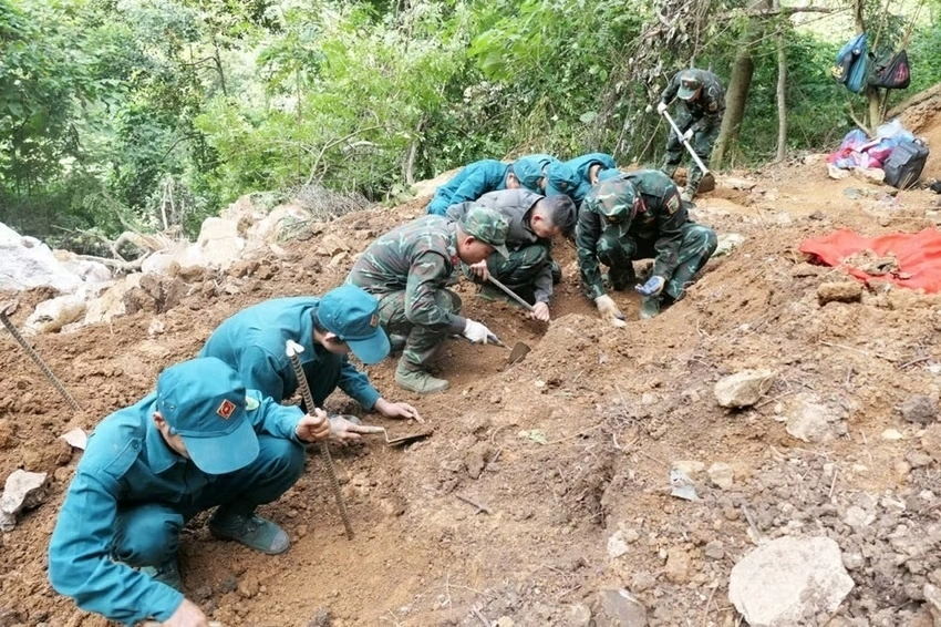 ຕວຽນກວາງ ຄົ້ນພົບ ແລະ ເກັບກູ້ອັດຖິທະຫານເສຍສະຫຼະເພີ່ມອີກ 22 ຊຸດ