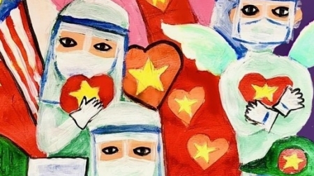 Ученица 8-го класса из Хошимина получила специальный приз конкурса рисунков на тему COVID-19