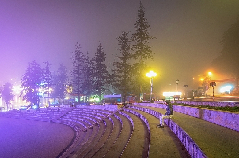 Красивая зима в городке Шапе