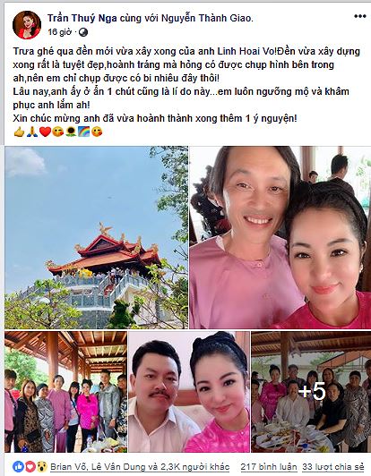 "Hé lộ" hình ảnh ngôi đền mới trong nhà thờ Tổ hơn 100 tỉ của Hoài Linh he lo hinh anh ngoi den moi trong nha tho to hon 100 ti cua hoai linh