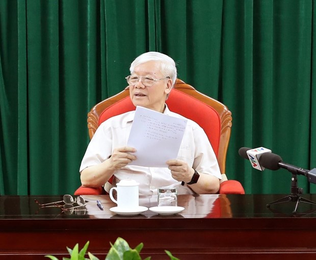 Tổng Bí thư, Chủ tịch nước Nguyễn Phú Trọng chủ trì họp lãnh đạo tong bi thu chu tich nuoc nguyen phu trong chu tri hop lanh dao