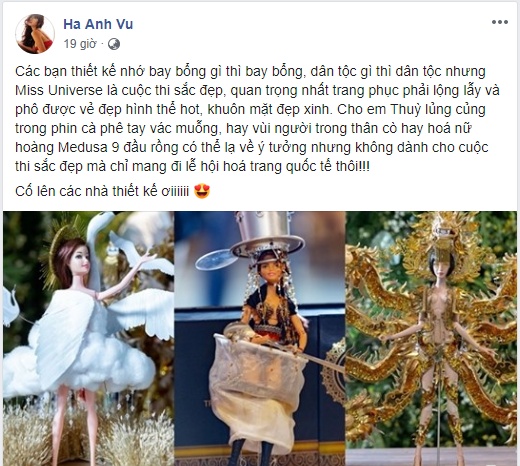 Siêu mẫu Hà Anh chê trang phục dân tộc của Hoàng Thùy thi Miss Universe vì lý do này sieu mau ha anh che trang phuc dan toc cua hoang thuy thi miss universe vi ly do nay
