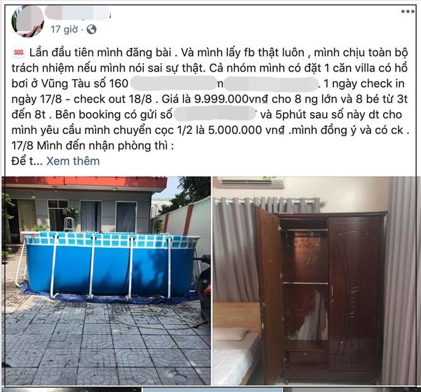 Đặt villa 10 triệu ở Vũng Tàu, khách nhận được căn phòng thua xa nhà nghỉ dat villa 10 trieu o vung tau khach nhan duoc can phong thua xa nha nghi