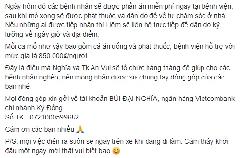 MC Đại Nghĩa tổ chức mổ mắt miễn phí cho người nghèo hàng tháng MC Đại Nghĩa tổ chức mổ mắt miễn phí cho người nghèo hàng tháng