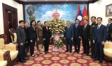 VUFO, ສະມາຄົມມິດຕະພາບຫວຽດນາມ - ລາວ ອວຍພອນບຸນປີໃໝ່ສະຖານທູດລາວປະຈຳຫວຽດນາມ