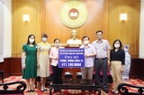 VUFO ບໍລິຈາກເງິນເພື່ອສະໜັບສະໜູນ ກອງທຶນວັກຊີນຕ້ານ COVID-19