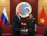 ກະຊວງປ ອງກ ນປະເທດຣ ດເຊຍ ໄດ ປະດ ບຫ ຽນກາເສ ມສ າງມ ດຕະພາບ ໃຫ ແກ ກອງທ ບປະຊາຊ ນລາວ